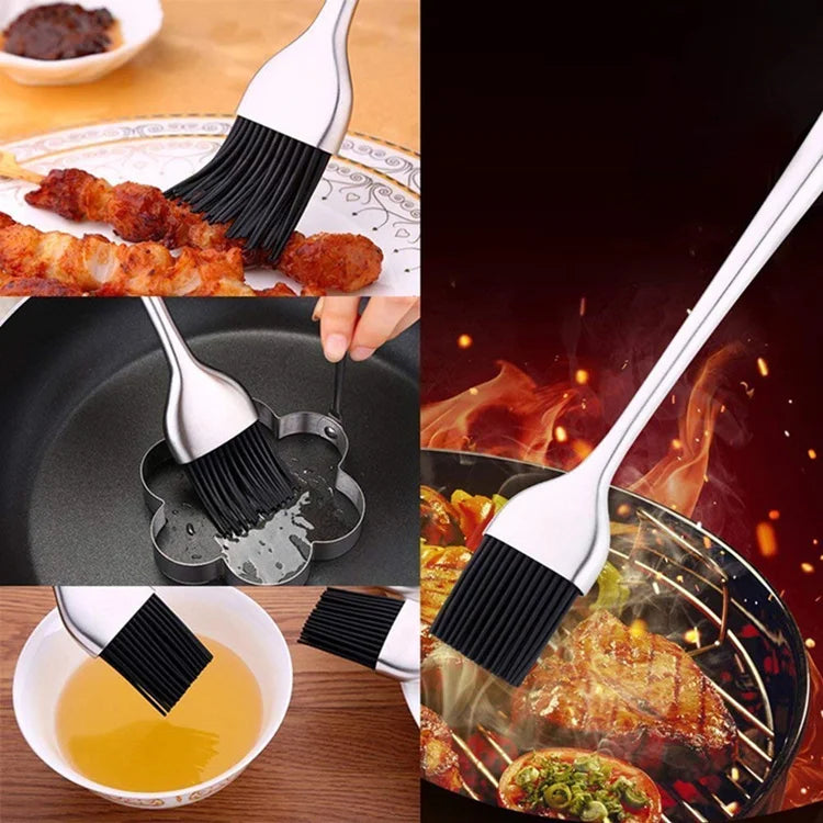 Stainless Steel Silicone Baster Brush BBQ/Oil - FREE SHIPPING