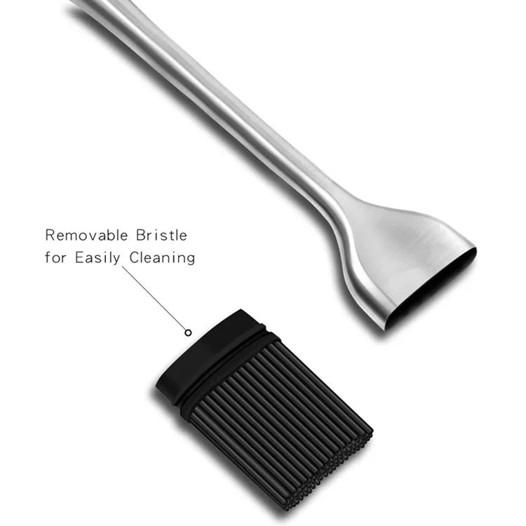 Stainless Steel Silicone Baster Brush BBQ/Oil - FREE SHIPPING