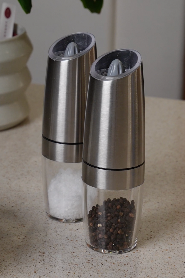 2-Piece Electric Seasoning Grinder Set